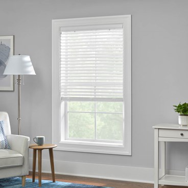 Trademark Cordless S-Curve 2 Inch Faux Wood Vinyl Blinds