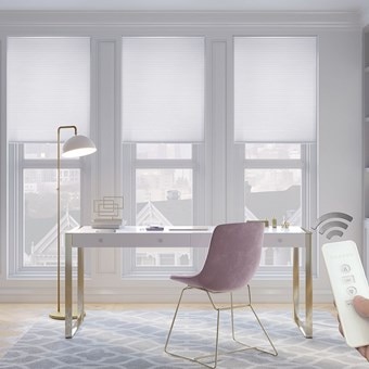 Alternate image for Motorized Light Filtering Cellular Shades