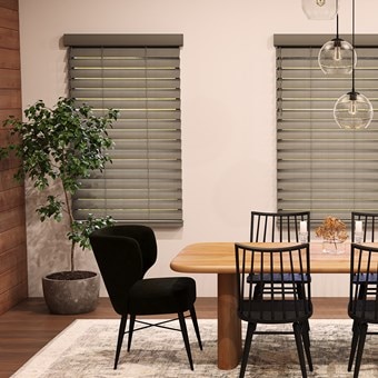 2 1/2 Inch Faux Wood Blinds