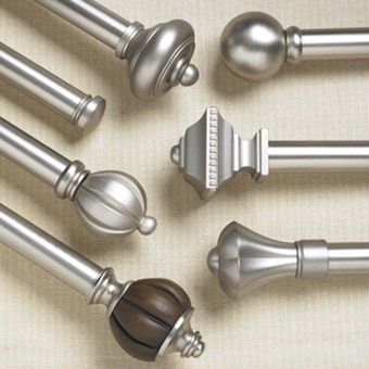 Trademark 1 Inch Adjustable Metal Drapery Hardware