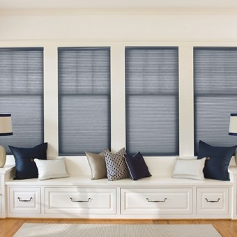 Alternate image for Motorized Light Filtering Cellular Shades