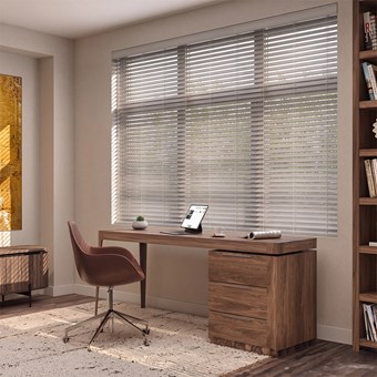 2 1/2 Inch Faux Wood Blinds