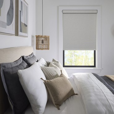 Motorized Room Darkening Roller Shades