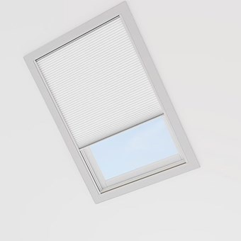 Motorized Light Filtering Cellular Skylight Shades
