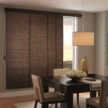 Woven Wood Sliding Panels