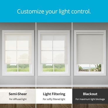 Alternate image for No Drill Blackout Roller Shades