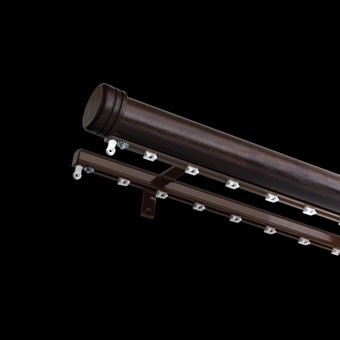 Prestige Custom Wood Traversing Drapery Hardware