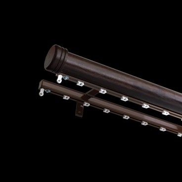 Prestige Custom Wood Traversing Drapery Hardware