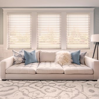 Alternate image for Advantage Cordless 2 Inch Faux Wood Blinds