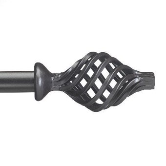 Legacy 1 Inch Custom Wrought Iron Drapery Hardware