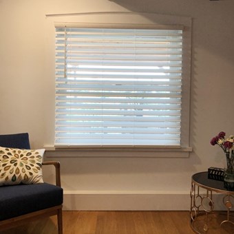 Alternate image for Designer Cordless 2 Inch Faux Wood Blinds