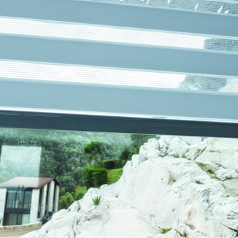 Alternate image for Motorized Zebra Shades