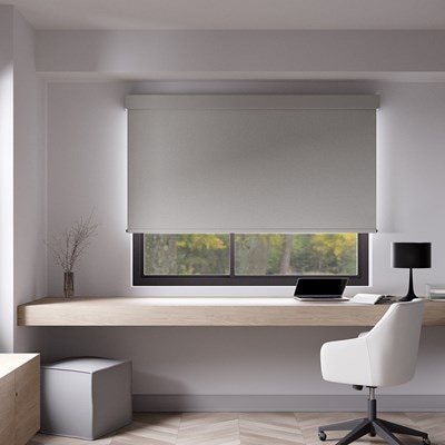 Window Cover Blackout Roller Shade White, 34 Multiple Sizes White Shades for Windows Temporary Darkening Kyle & Bryce Classic Sleek Style Temperature Controlling Blinds