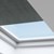 Detailed close-up of the Light Filtering Cellular Skylight Shades in the Onyx color.