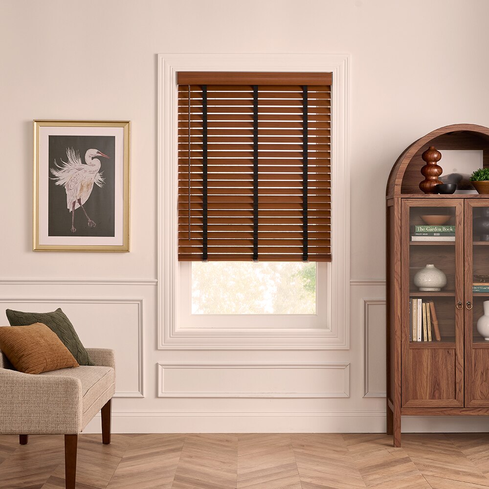 SouthSeas 2 Inch Faux Wood Blinds | Cordless & Motorized