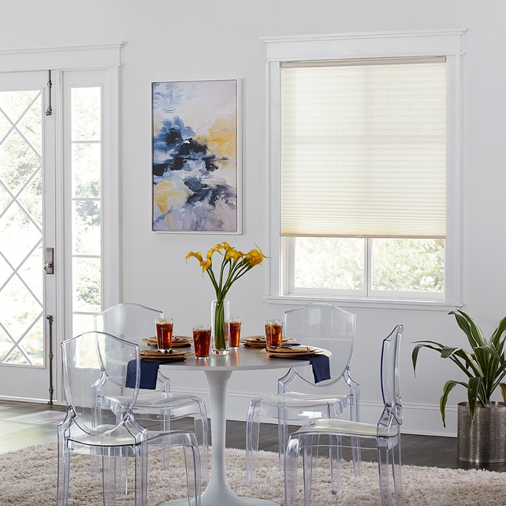 Blinds.com Cordless Pleated Shades in Flaxen Ivory