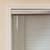 1" Mini Blind in brushed aluminum 121, with the deluxe inserted valance. 