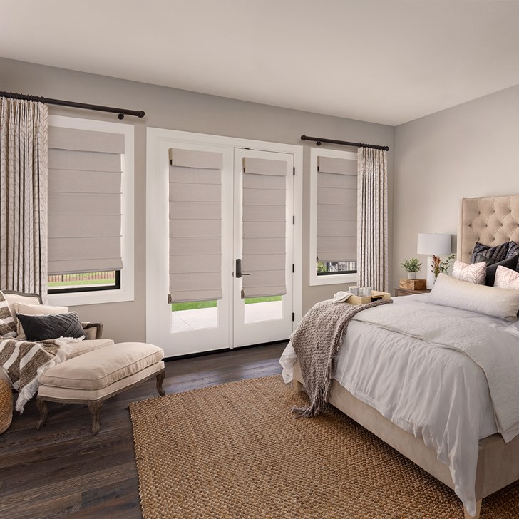 Color: Atlas Aesthetic; Fold Style: Front Slat; Liner: Blackout