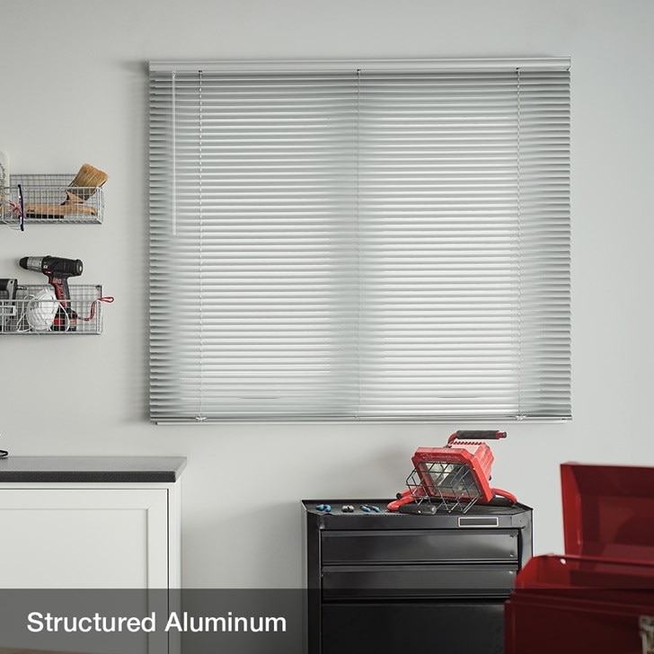 Color: Structured Aluminum; Fold Style: N/A; Lift: Cordless