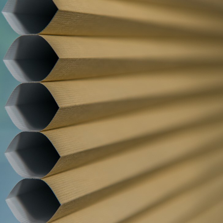 This blackout cellular shade by Levolor is available in single cell and double cell colors, and in six different fabric lines. Color: Cream