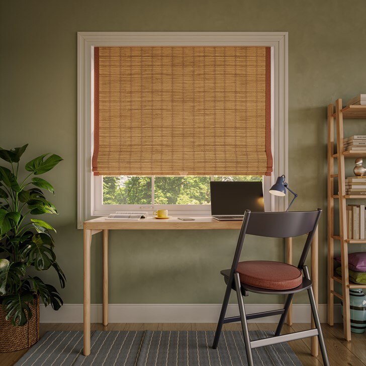 Color: Tiki Carbon 20C; Blackout Liner: White; Edge Binding: Pecan; Lift: Cordless
