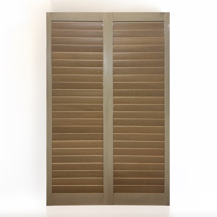 Frame Color: French Quarter; Louver Color: Driftwood