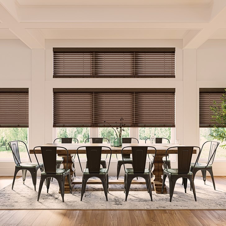 Color: Realgrain Cedar; Headrail: 3on1 and Modern Valance