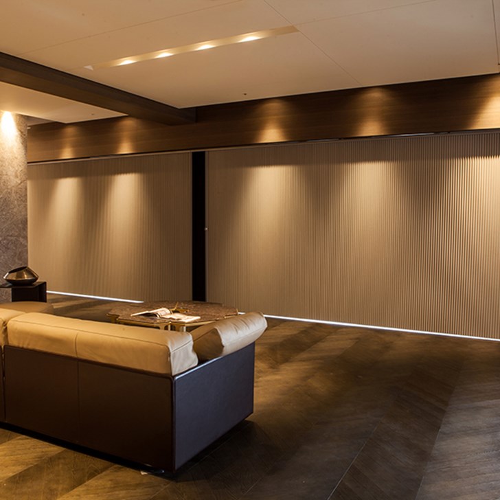 Blackout Vertical Cellular Shades in color Cotton LC4001