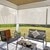 Lifestyle patio scene featuring the solar outdoor shades.