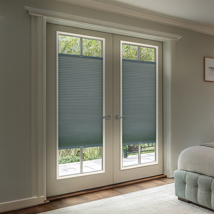 Color: Agean; Lift: Cordless; Light Control: Top Down Bottom Up