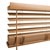 Silo close-up of the Premium 2 1/2in. Faux Wood Blinds in the English Chestnut color with the 2 1/2in. Modern Valance.