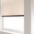 Detail close-up of the Premium Light Filtering Roller Shades in the Milan Graphite color with an Inside Mount.